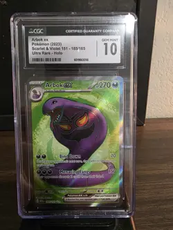 ARBOK and MAGNEZONE CGC 10 Pokemon Cards From Scarlet and Violet English - Image 3