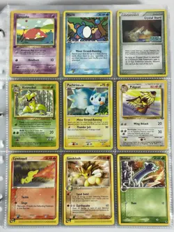 Pokemon Card Collection VTG Binder Holo Rare 1st E-Reader WoTC Cyndaquil Pidgeot - Image 1