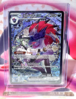 Near Mint - N’s Zoroark ex 286/217 - Mega Evolution - SIR Holo Pokemon Card - Image 1