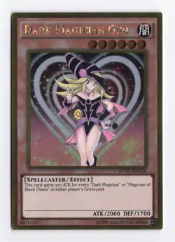 Dark Magician Girl MVP1-ENG56 Gold Rare Unlimited Konami TCG Yugioh Card NM - Image 1