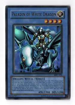 Paladin of White Dragon MFC-026 Unlimited Ultra Rare Vintage YuGiOh Card LP/NM - Image 1