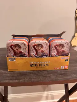 One Piece Card Game Tin Pack Set Vol.2 [TS-02] Display Box of 12 English - Image 1