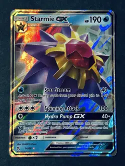 Starmie GX 14/68 Hidden Fates Ultra Rare Holo Pokemon Card - Image 1