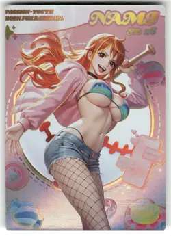 NAMI BORN FOR BASEBALL SR SR-26 Stallaris One Piece Anime Collectible Card - Image 1