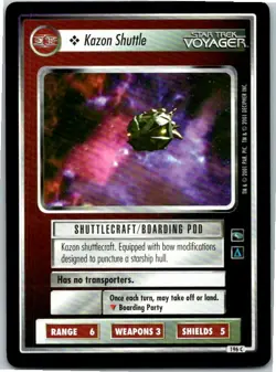 Star Trek Voyager CCG Common Card #196C Kazon Shuttle - Image 1