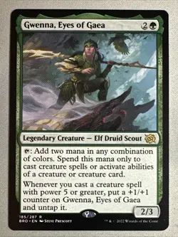 MTG / Gwenna, Eyes of Gaea / BRO / #185 / Regular / Rare / NM - Image 1