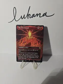 The Fire Crystal Borderless (NM Non-Foil) FIN-0337 Rare MTG - Image 1