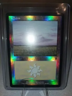 MTG Magic the Gathering Plains (334) (foil) Odyssey NM - Image 2