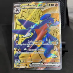 Pokemon TCG Cynthia's Garchomp EX 215/182 Destined Rivals Ultra Rare English - Image 1