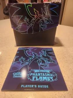 Pokemon Phantasmal Flames OPEN BOX ETB with accessories and BASE cards - Image 3