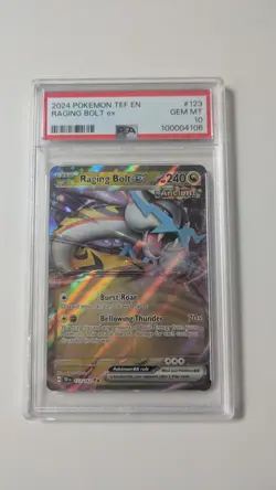 Raging Bolt ex 123/162 Double Rare PSA 10 Pokemon TCG S&V Temporal Forces - Image 1