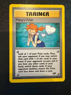 Misty's Wish 108/132 Pokemon Gym Challenge WOTC 2000 Mint/NM Vintage Rare 💜 - Image 1