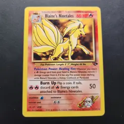 2000 Blaine's Ninetales 21/132 - Gym Challenge Non-Holo Rare - Pokemon TCG - LP - Image 1