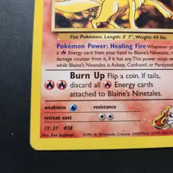 2000 Blaine's Ninetales 21/132 - Gym Challenge Non-Holo Rare - Pokemon TCG - LP - Image 4