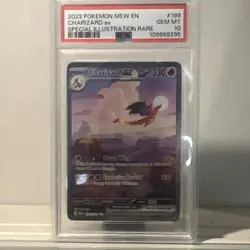 2023 POKEMON MEW EN-151 SPECIAL ILLUSTRATION RARE #199 CHARIZARD EX PSA 10 - Image 1