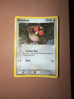 Pokemon TCG Hoothoot 59/115 EX Unseen Forces Stamped Reverse Holo LP/NM - Image 1