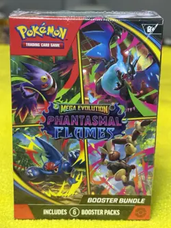 Pokemon TCG Mega Evolution Phantasmal Flames Booster Bundle - Image 1