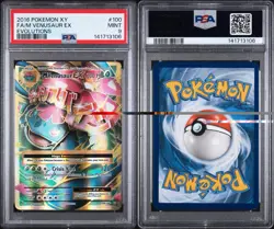 Pokemon Evolutions XY M Venusaur Mega EX Full Art #100/108 2016 PSA 9 - Image 3