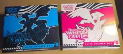 Pokemon TCG Black Bolt & White Flare Elite Trainer Box ETB Set Of 2 NEW SEALED - Image 1