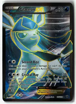 Glaceon EX ⭐ 116/124 Holo Rare Ultra Fates Collide 2016 Pokemon NM - Image 1