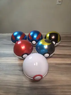 Empty Pokemon TCG Collector Poke Ball Tin Lot Of 6 Moon Great Ultra Premier - Image 5