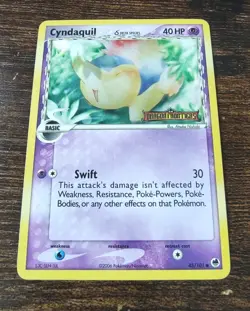 Pokemon Cyndaquil 45/101 Reverse Holo EX Dragon Frontiers Stamped - Image 1