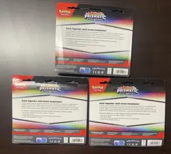 Pokemon TCG Prismatic Evolutions Tech Sticker Collection Set Lot Of 3 Sealed New - Image 3