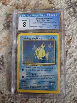 Pokemon TCG Shining Magikarp Neo Revelation CGC 8 With Subgrades - Image 4
