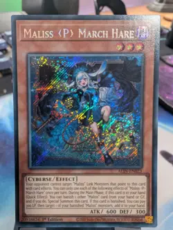 YuGiOh! Maliss P March Hare ALIN-EN023 Secret Rare 1st Ed - Image 1