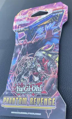 Yugioh TCG Phantom Revenge 7-Card Sleeved Booster Pack brand new sealed cards - Image 1