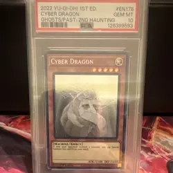 Yu-Gi-Oh! Cyber Dragon Ghost Rare GFP2-EN178 Ghosts from the Past 1st Ed PSA 10 - Image 1