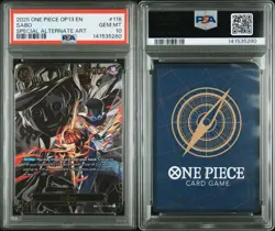 PSA 10! 2025 ONE PIECE OP13-CARRYING ON HIS WILL | SPECIAL ALTERNATE ARTSABO 118 - Image 3