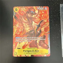 One Piece Portgas.D.Ace PRB02-018 Premium Booster Alt Art Foil Rare Card NM - Image 1
