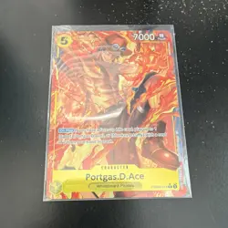 One Piece Portgas.D.Ace PRB02-018 Premium Booster Alt Art Foil Rare Card NM - Image 3