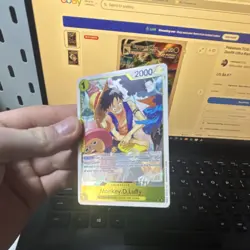 One Piece Monkey D. Luffy Card Game Character Card #1, 2000 Power, Regular - Image 1