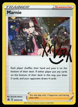 Marnie SWSH120 Holo Sword & Shield Promo Pokemon Card - Image 1