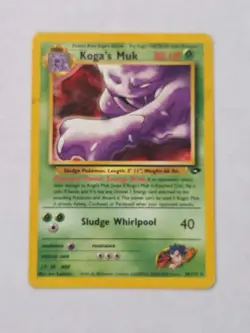 Pokemon TCG Koga's Muk 26/132 Gym Challenge Rare Non Holo Vintage Card - Image 1