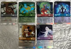 AUTHENTIC DISNEY LORCANA D100 SIX PROMO CARDS - Image 1