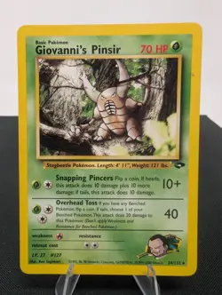 Pokemon TCG Card Giovanni's Pinsir Gym Challenge #24/132 Unlimited Rare - Image 1