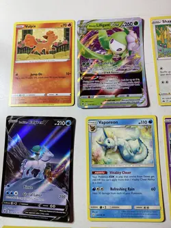 Pokemon TCG 18 Card Bundle job lot free tin art card & token in great condition - Image 2