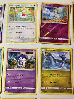 Pokemon TCG 18 Card Bundle job lot free tin art card & token in great condition - Image 4
