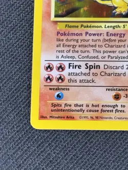 Charizard 4/102 Base Set Rare Holo Pokemon Card WOTC 1999 Near Mint - Image 5