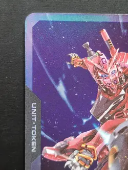 Gundam Card Game Red Gundam FOIL T018 unit token. Assemble Premium Exclusive Alt - Image 2