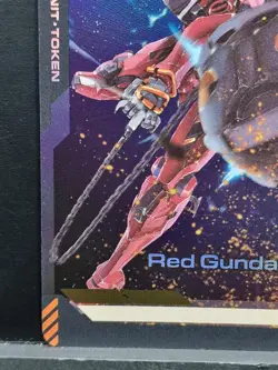 Gundam Card Game Red Gundam FOIL T018 unit token. Assemble Premium Exclusive Alt - Image 4