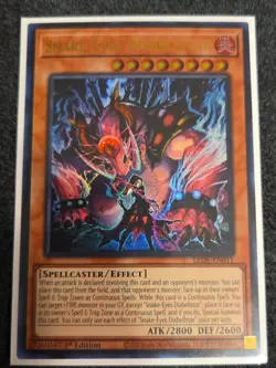 Snake-Eyes Diabellstar Ultra Rare Holo 1St Edition LEDE-EN011 Yugioh Card VLP - Image 1