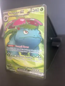 Pokemon TCG Venusaur EX Scarlet & Violet Holo Ultra Rare Card 182/165 - Image 3