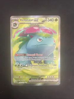 Pokemon TCG Venusaur EX Scarlet & Violet Holo Ultra Rare Card 182/165 - Image 4
