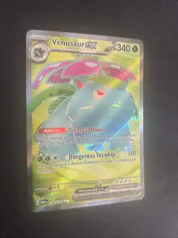 Pokemon TCG Venusaur EX Scarlet & Violet Holo Ultra Rare Card 182/165 - Image 5