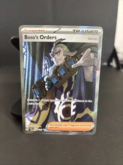 Pokemon TCG Boss's Orders Trainer Full Art Holo Rare Card 248/193 Paldea - Image 1