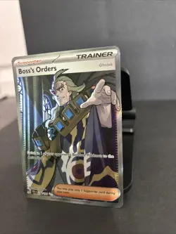 Pokemon TCG Boss's Orders Trainer Full Art Holo Rare Card 248/193 Paldea - Image 2